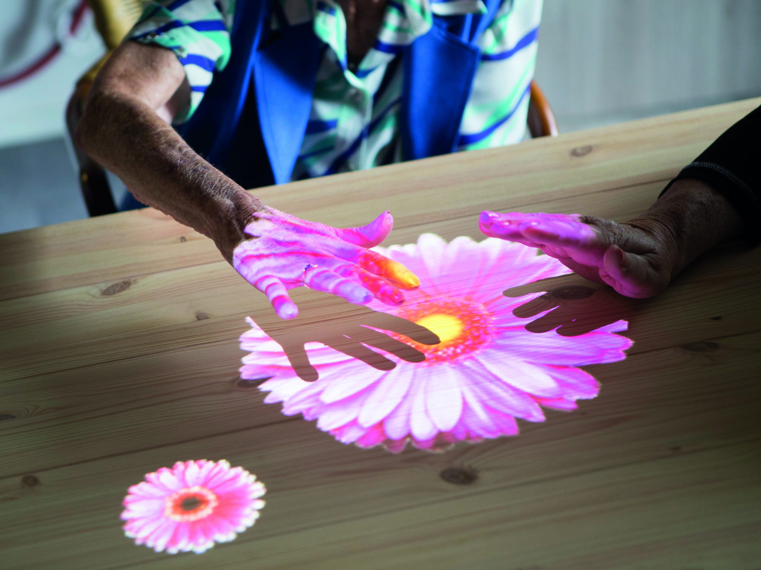 Spelfoto Bloemen Senioren Tovertafel