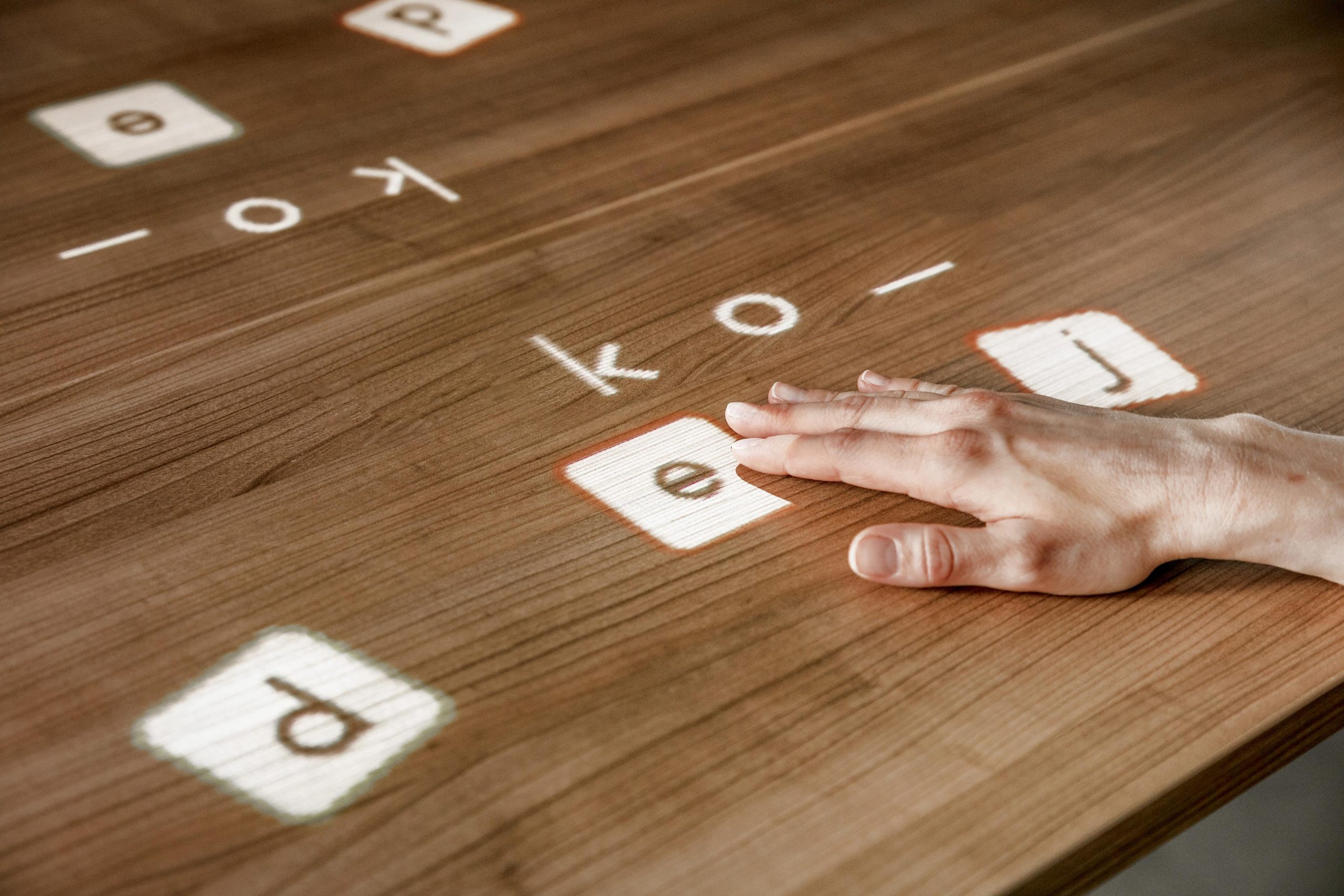 Spelfoto Letterduo's Kinderen Tovertafel