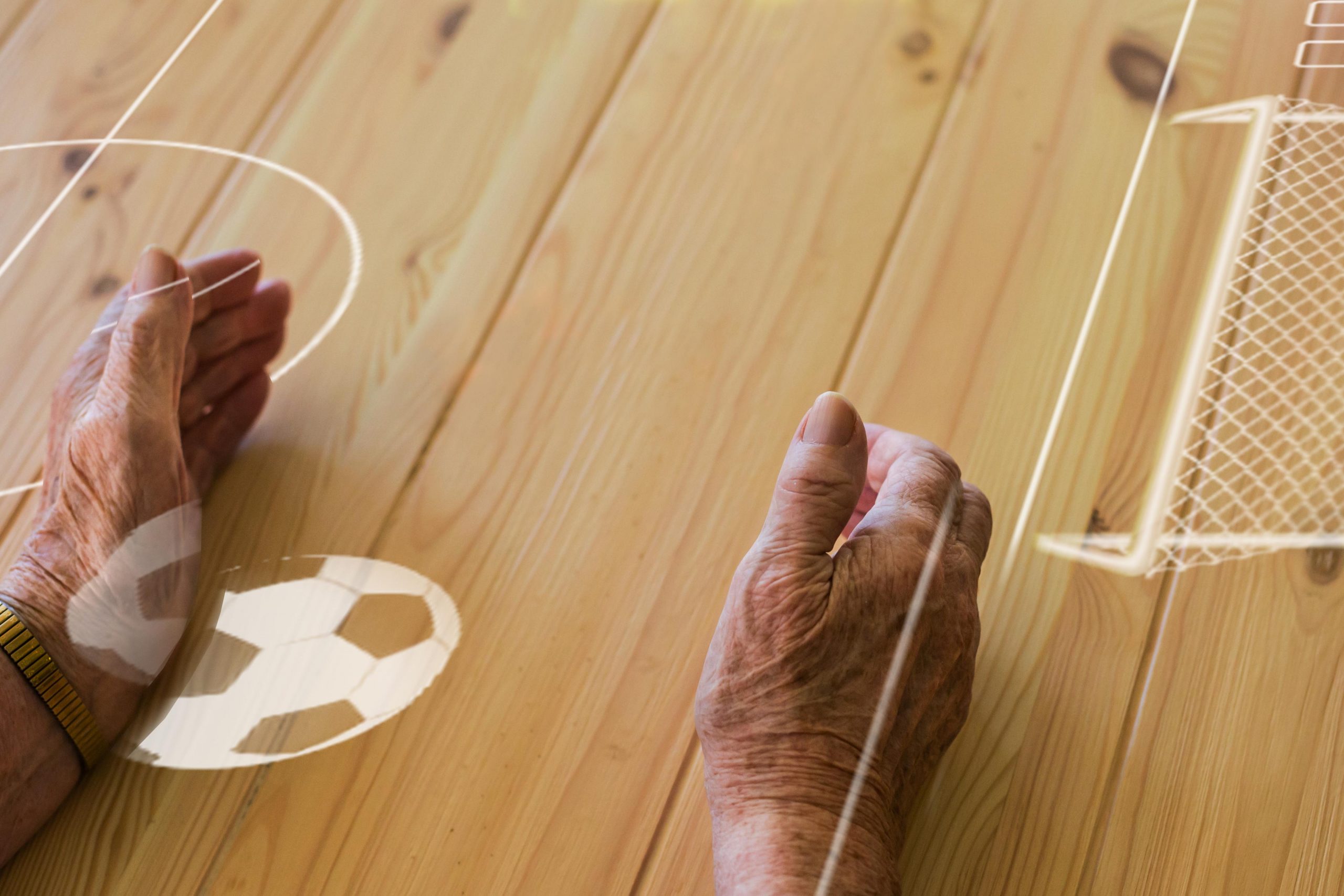 Spelfoto Voetbalpotje Senioren Tovertafel