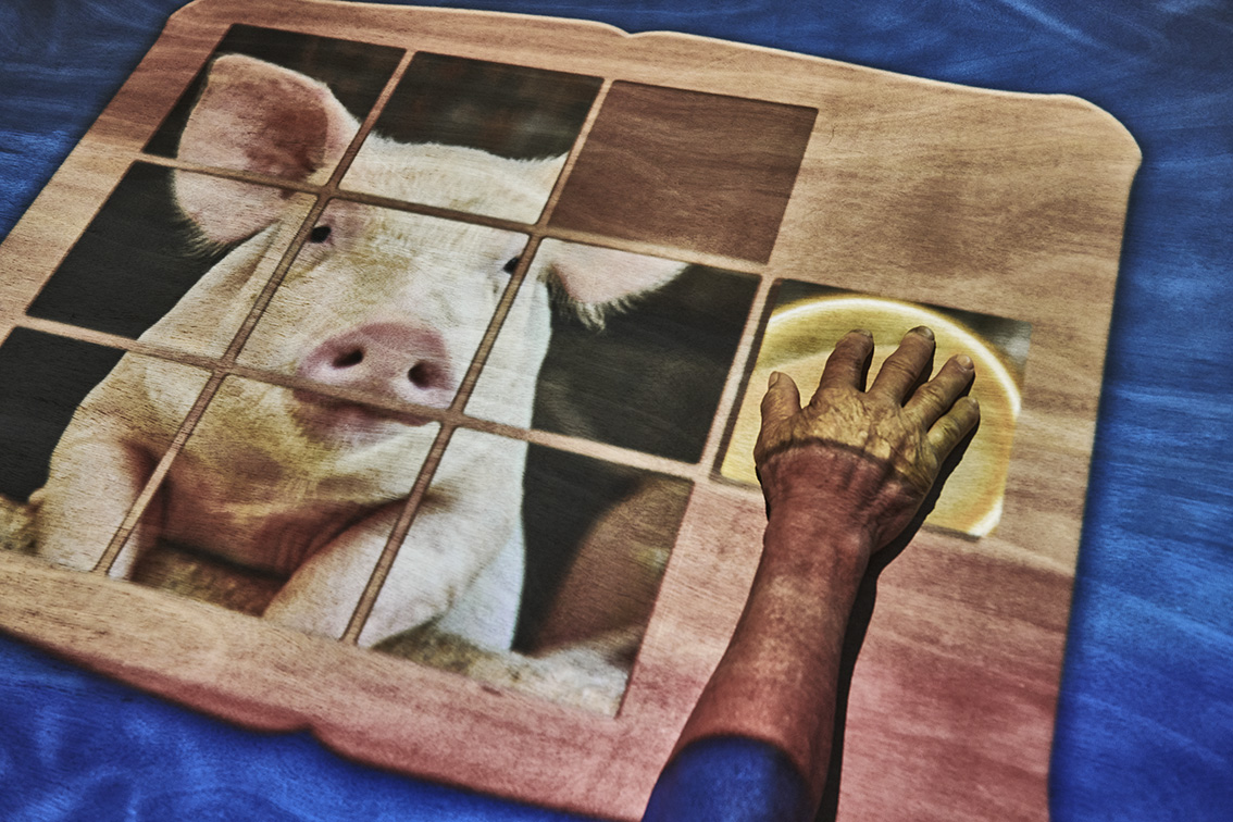 Sliding Puzzle seniors game tovertafel